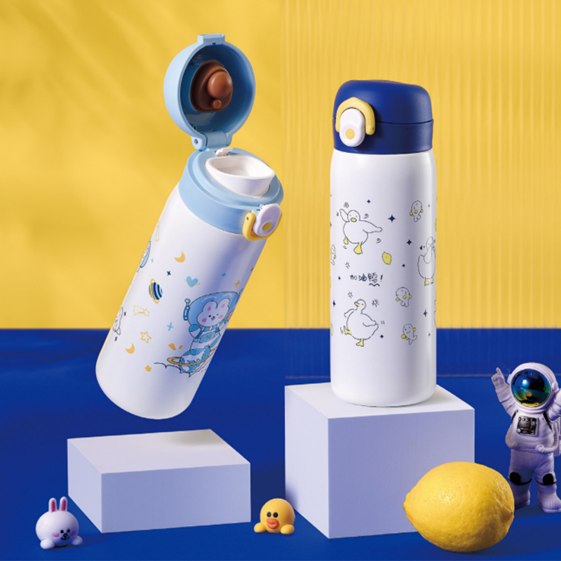 Termo de acero inoxidable 316 resistente a fugas y con bloqueo de temperatura de larga duración